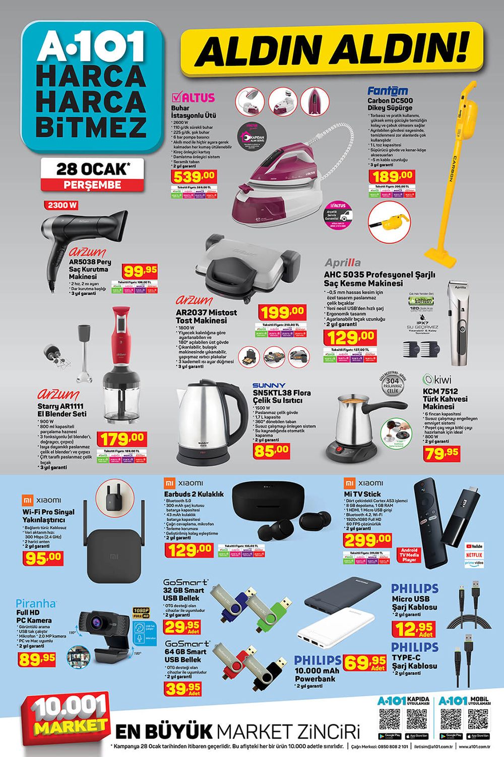 A101-Elektronik-indirimler-28-Ocak-2021-Yeni-Katalog