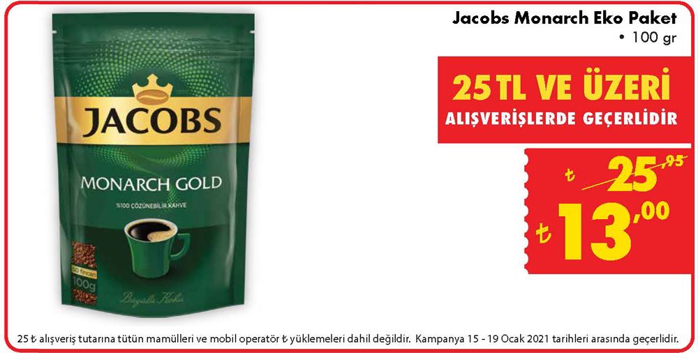 Jacobs Monarch Eko Paket 100 gr