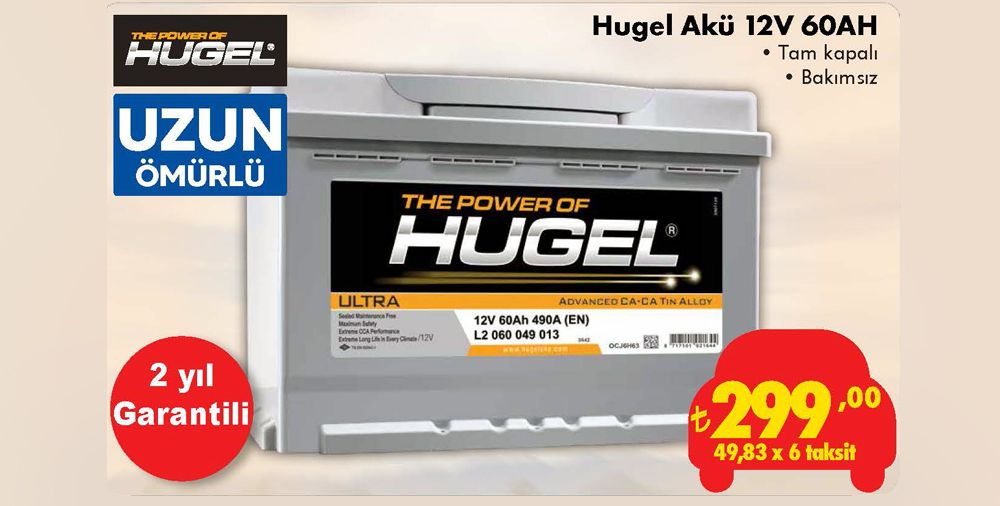 />Hugel 12V 60AH Akü” width=”1000″ height=”506″ /></picture>
<p style=