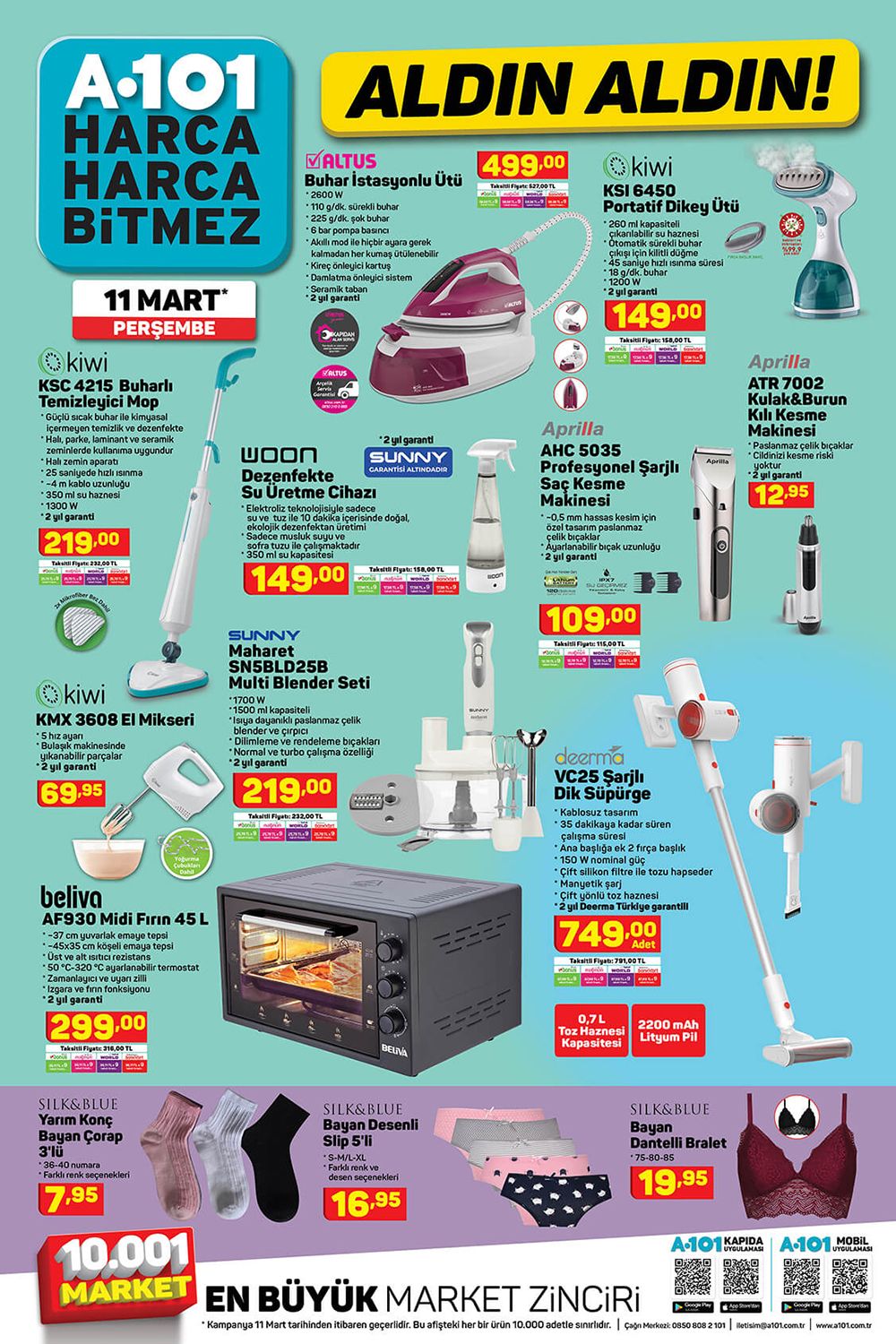 A101 11 Mart 2021 Aktüel Ürünler Dördüncü Sayfası