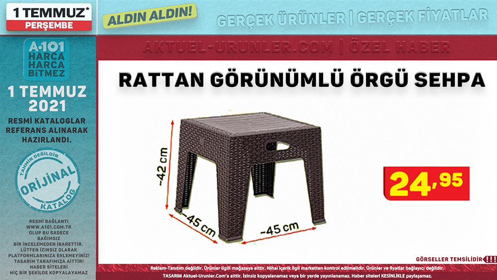 A101 1 Temmuz 2021 Aktüel Ürünleri Tekli Görsel