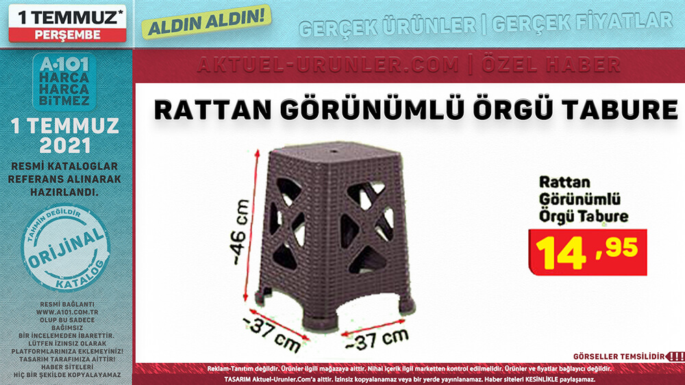 A101 1 Temmuz 2021 Aktüel Ürünleri Tekli Görsel