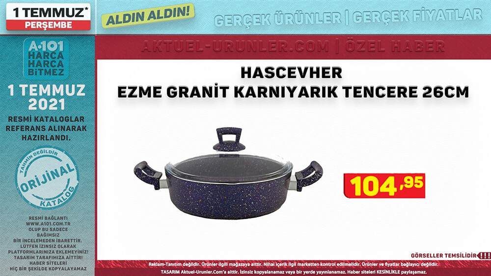 A101 1 Temmuz 2021 Aktüel Ürünleri Tekli Görsel
