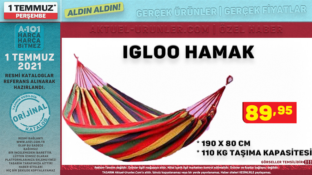 A101 1 Temmuz 2021 Aktüel Ürünleri Tekli Görsel