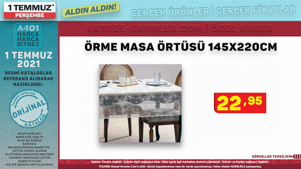 A101 1 Temmuz 2021 Aktüel Ürünleri Tekli Görsel