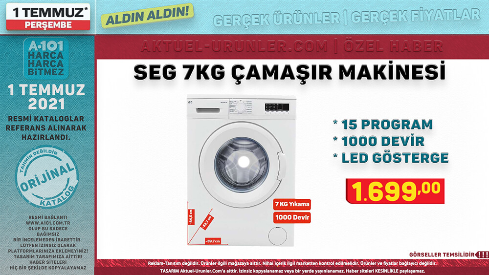 A101 1 Temmuz 2021 Aktüel Ürünleri Tekli Görsel
