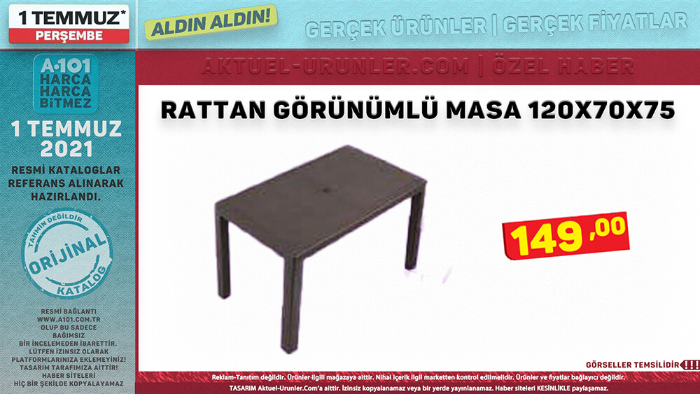 A101 1 Temmuz 2021 Aktüel Ürünleri Tekli Görsel