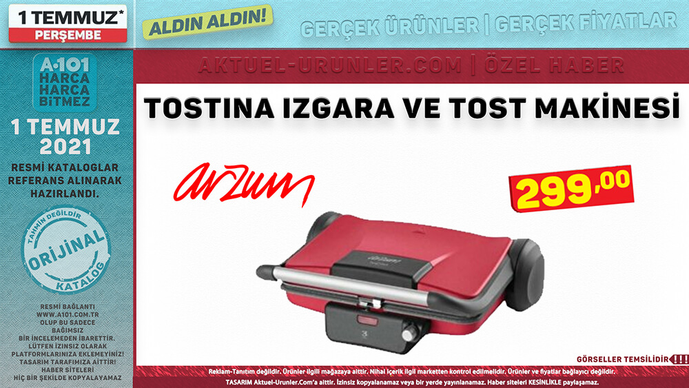 A101 1 Temmuz 2021 Aktüel Ürünleri Tekli Görsel