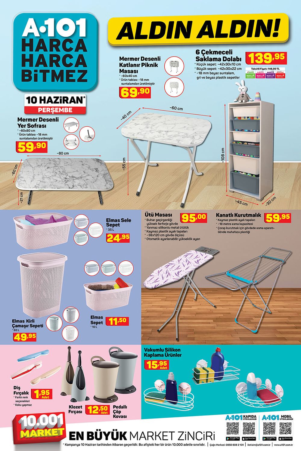 A101 10 HAZİRAN 2021 AKTÜEL ÜRÜNLER KATALOĞU 6. SAYFA