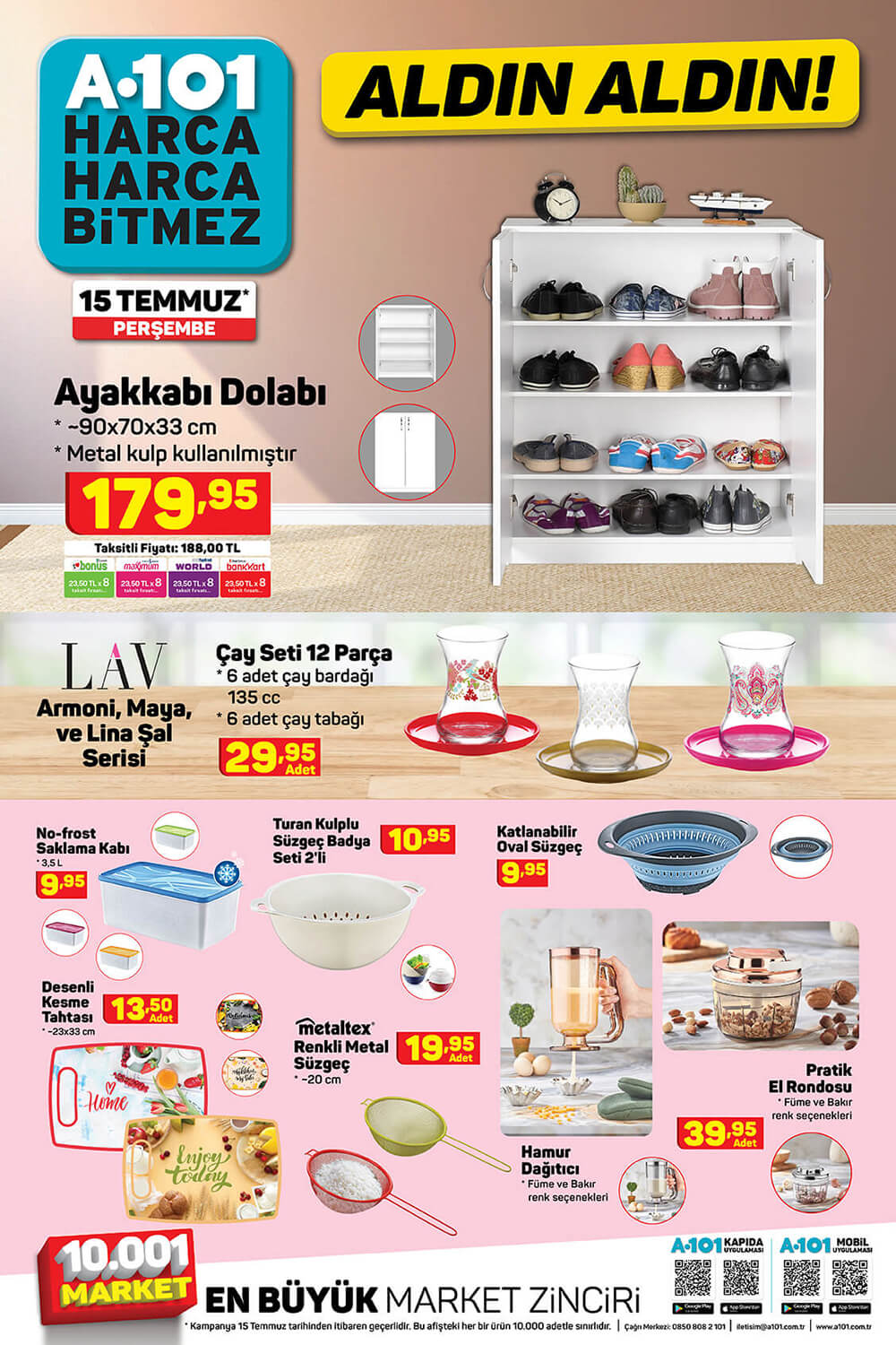A101 15 TEMMUZ 2021 AKTÜEL ÜRÜNLER KATALOĞU 6. SAYFA