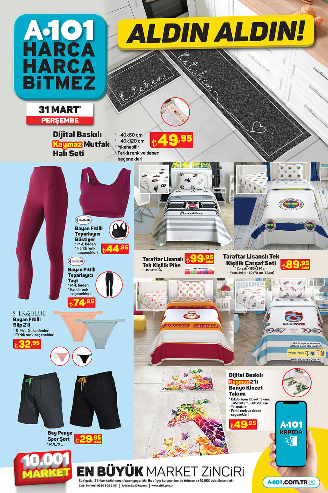 A101-Aktuel-Urunleri-31-Mart-2022-Tekstil-Firsatlari