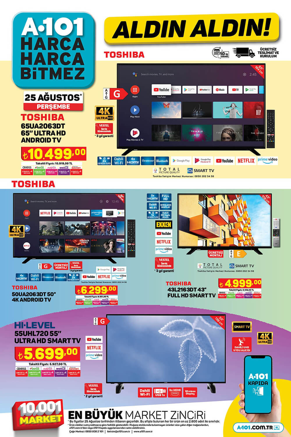 A101 25 Ağustos 2022 Televizyon Aktüel Ürün Kataloğu