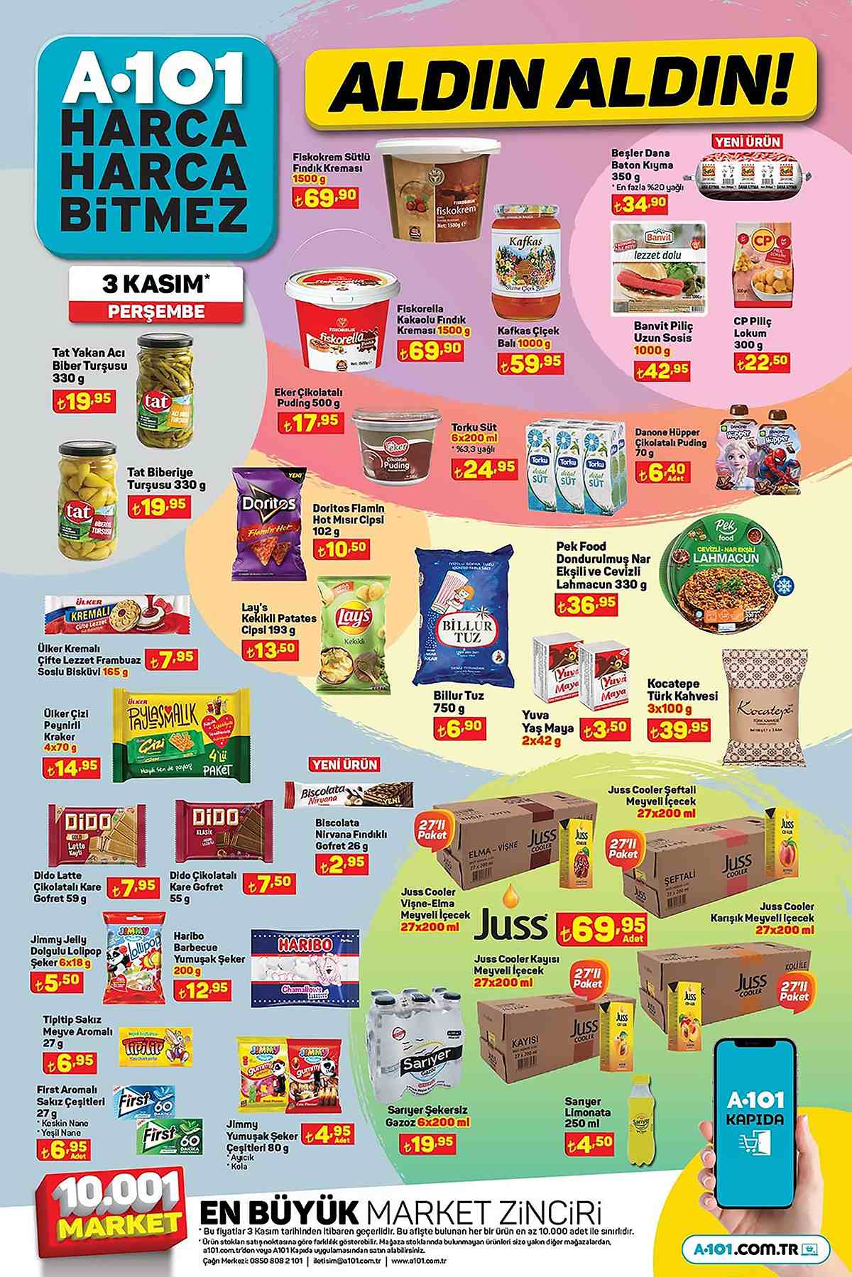 3 kasım a101 indirim kampanya