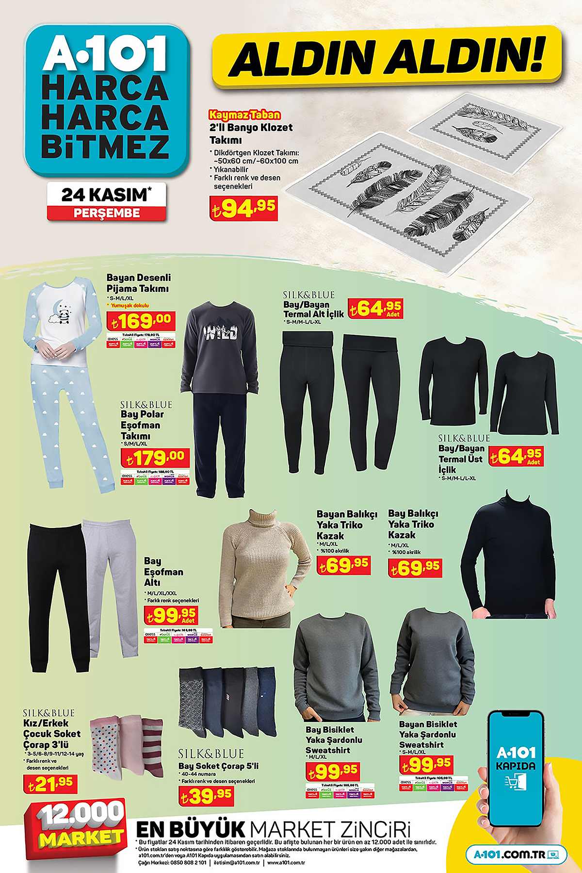 A101 Aktüel Ürünleri 24 kasım