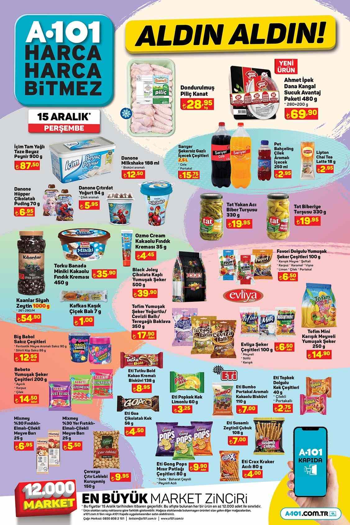 Gıda temizlik 15 aralık a101