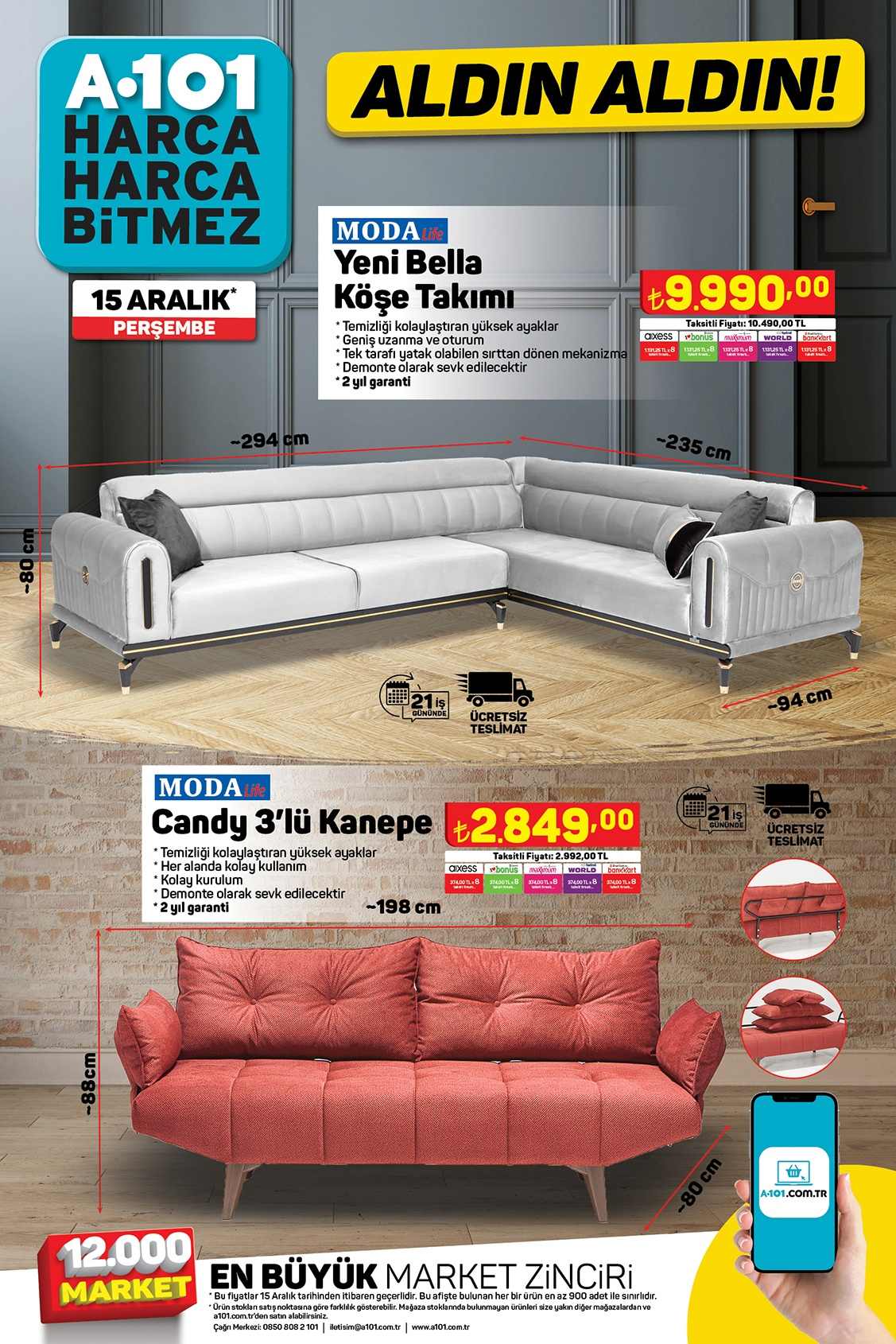 15 ARALIK A101 AKTÜEL