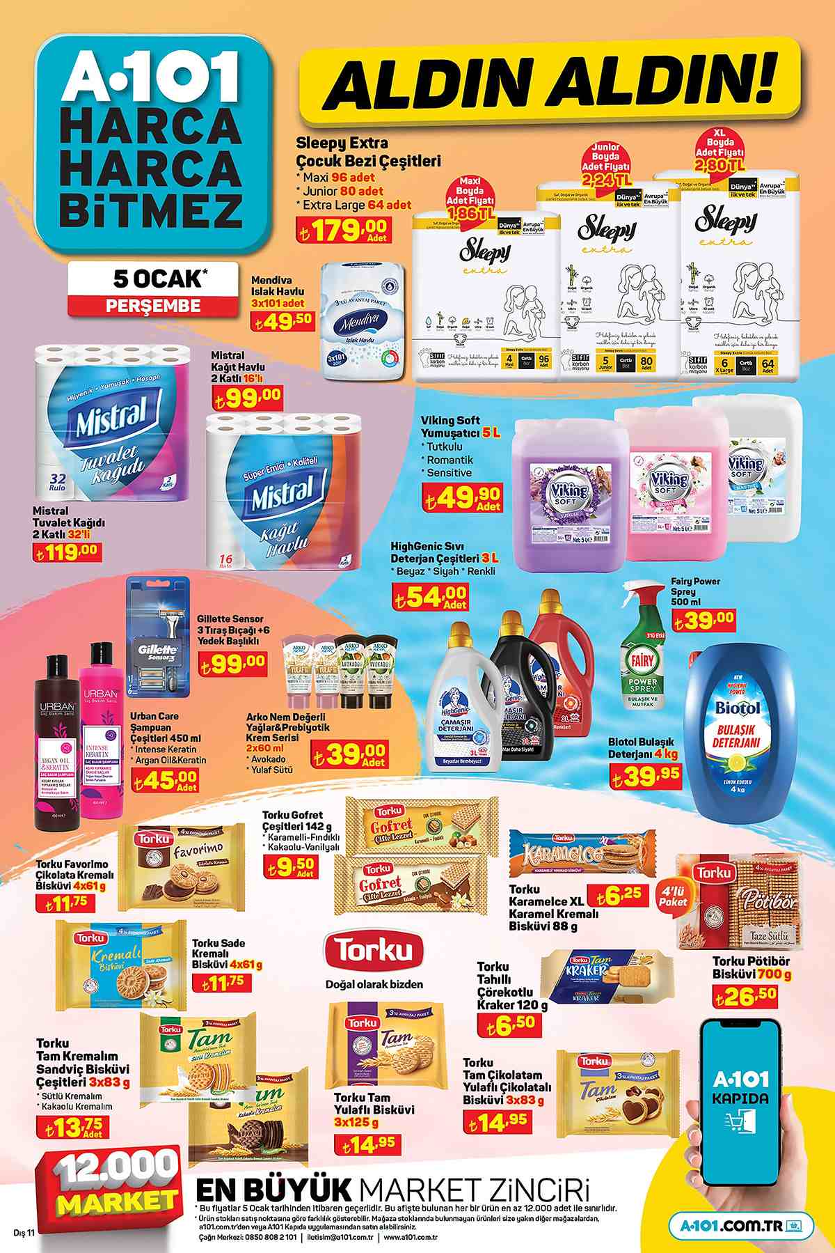A101 Aktüel 5 Ocak Kataloğu