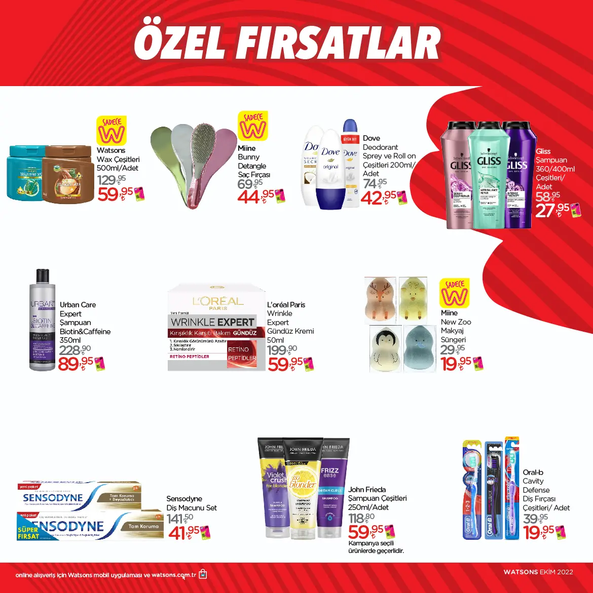 WATSONS EKİM KATALOĞU AKTÜEL ÜRÜNLER 3.SAYFASI