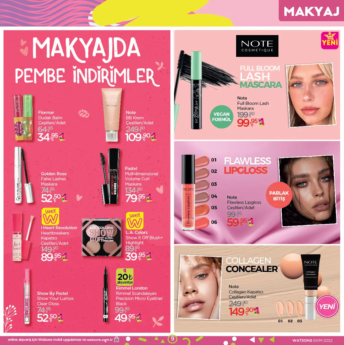 WATSONS EKİM KATALOĞU AKTÜEL ÜRÜNLER 9.SAYFASI