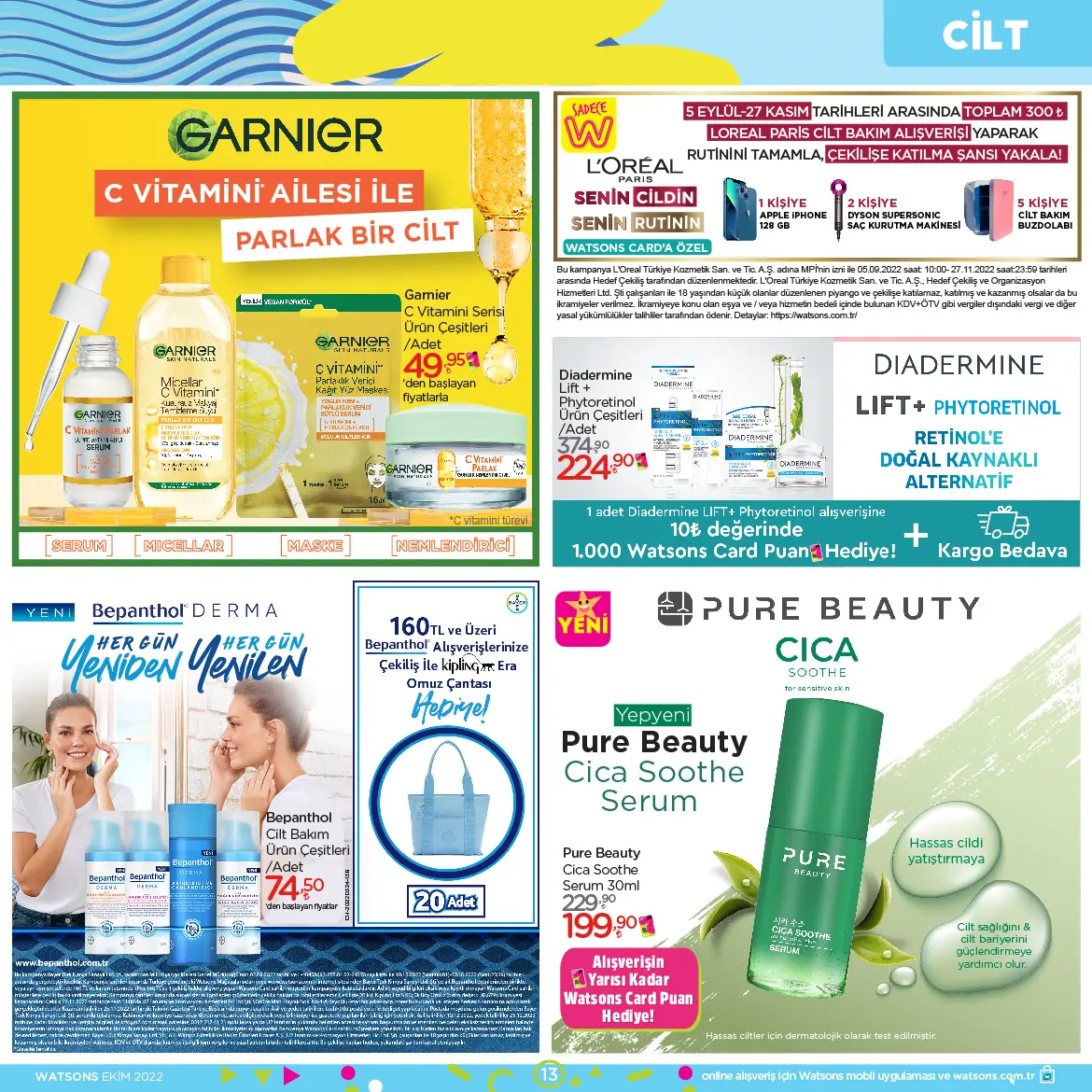 WATSONS EKİM KATALOĞU AKTÜEL ÜRÜNLER 13.SAYFASI