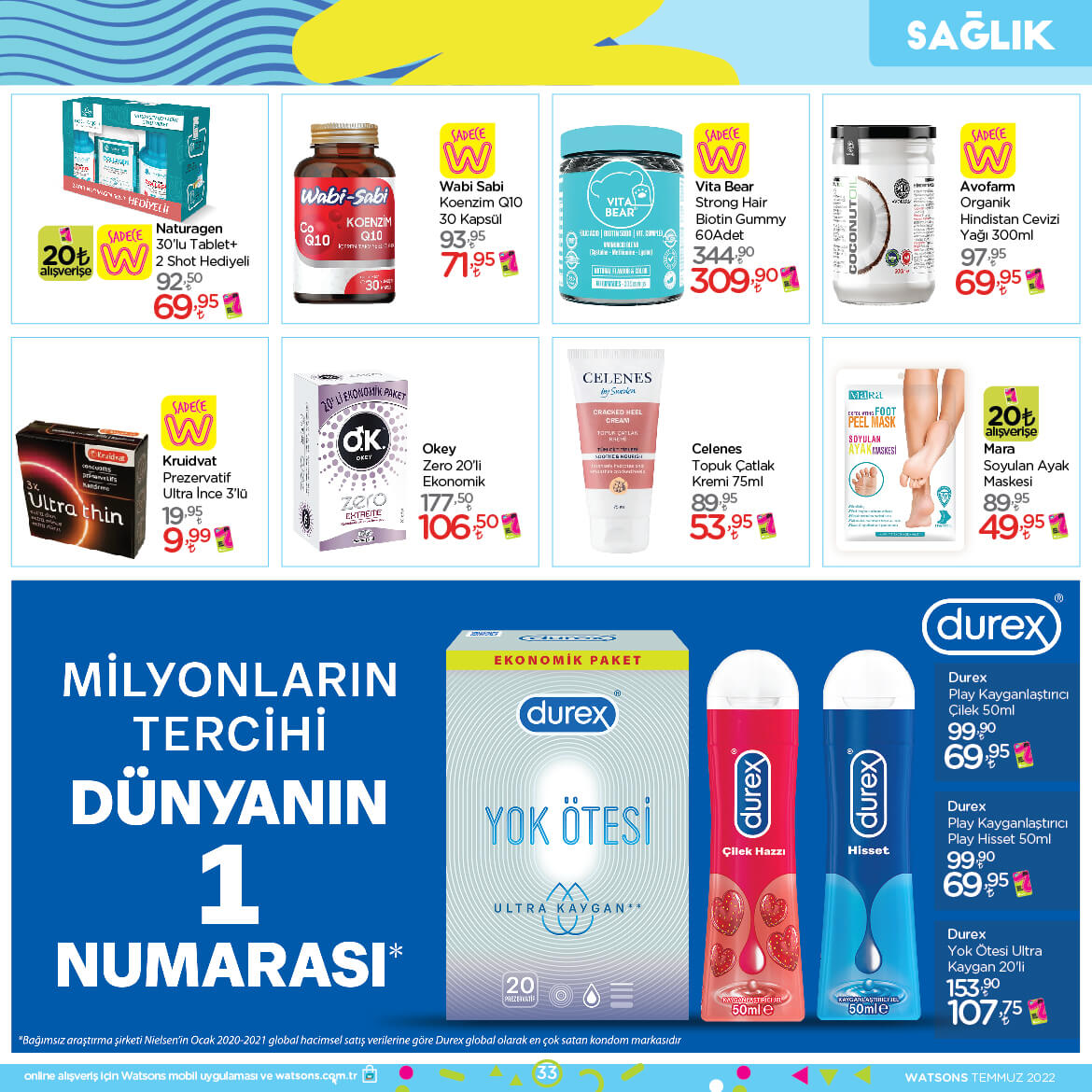 Watsons Aktüel Ürünleri TEMMUZ 2022 Kataloğu Görseli 33