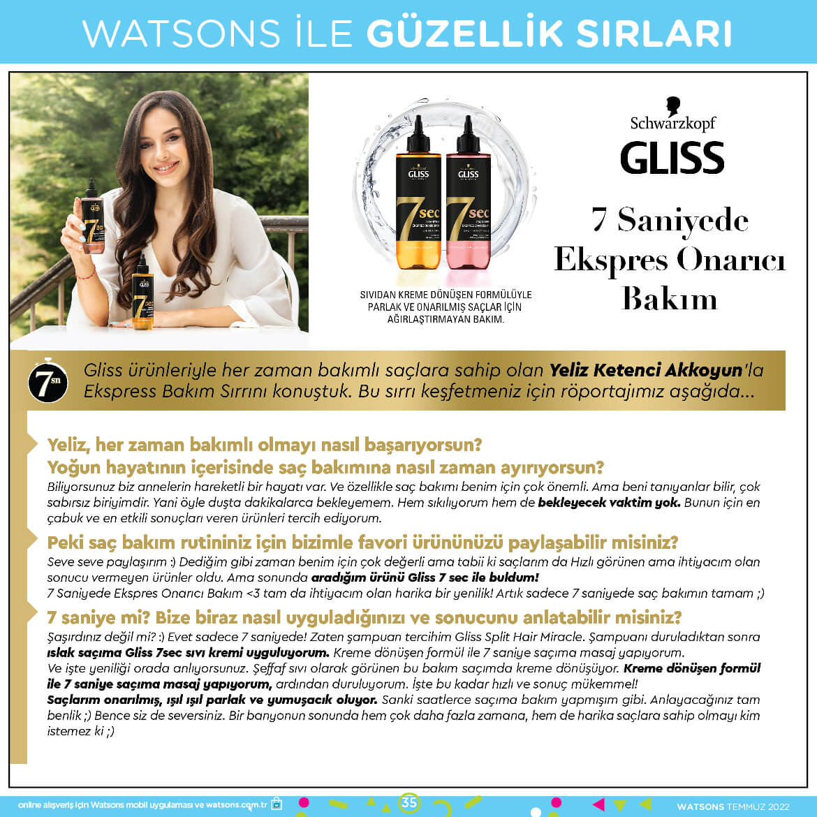 Watsons Aktüel Ürünleri TEMMUZ 2022 Kataloğu Görseli 35
