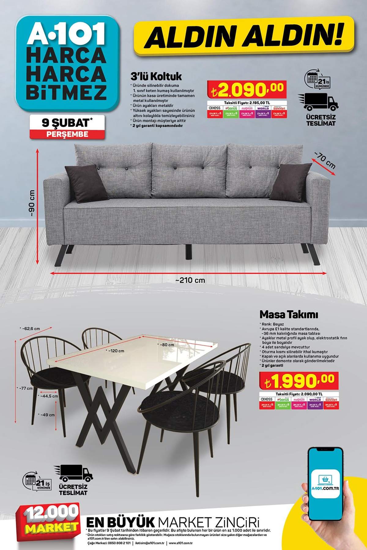 A101 Kataloğu 9 Şubat