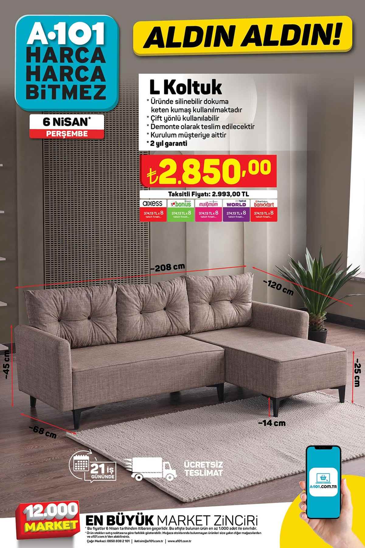 A101 Aktüel 6 Nisan 2023