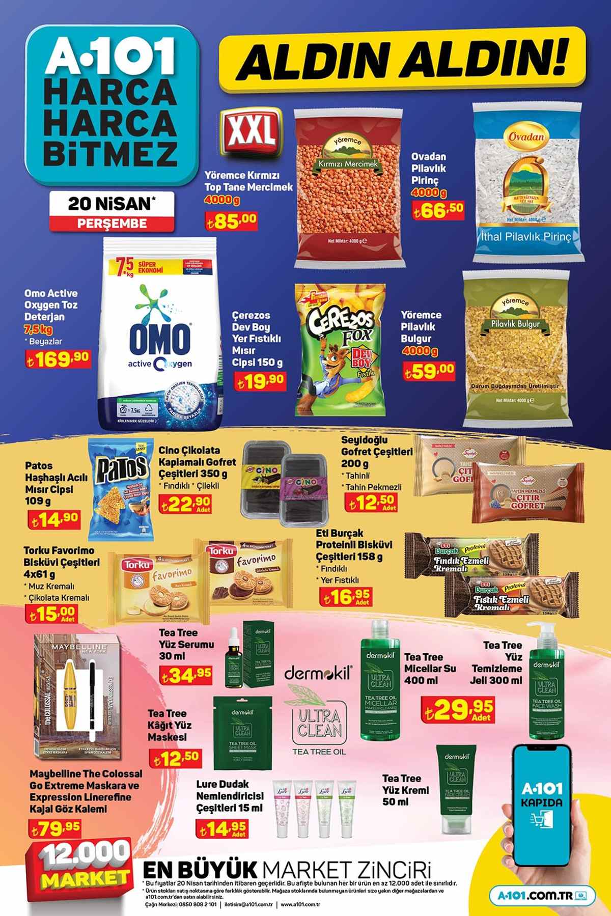 Nisan Ayı Spot indirimleri A101 20 Nisan 2023