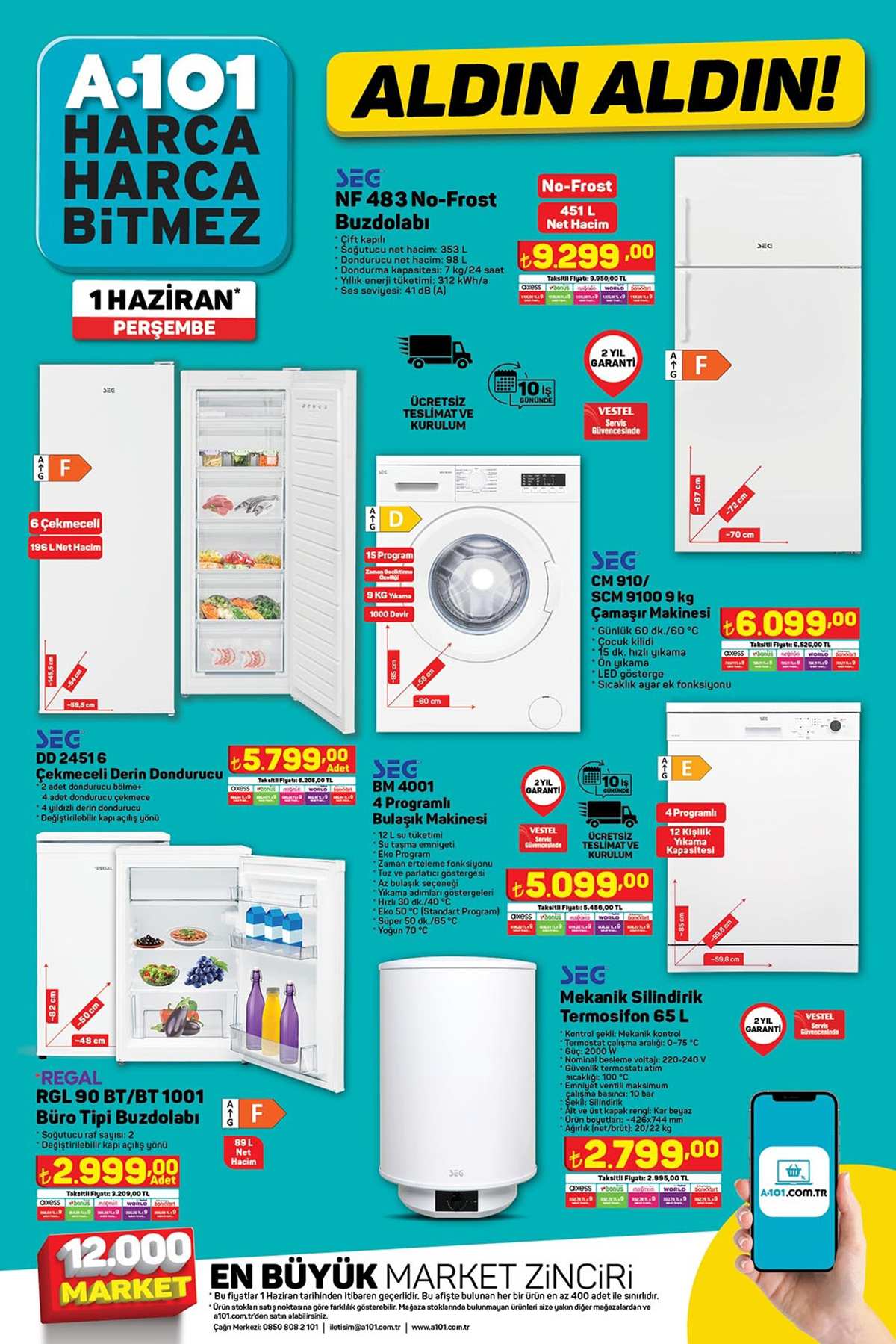 A101 1 Haziran Aktüel Ürünleri