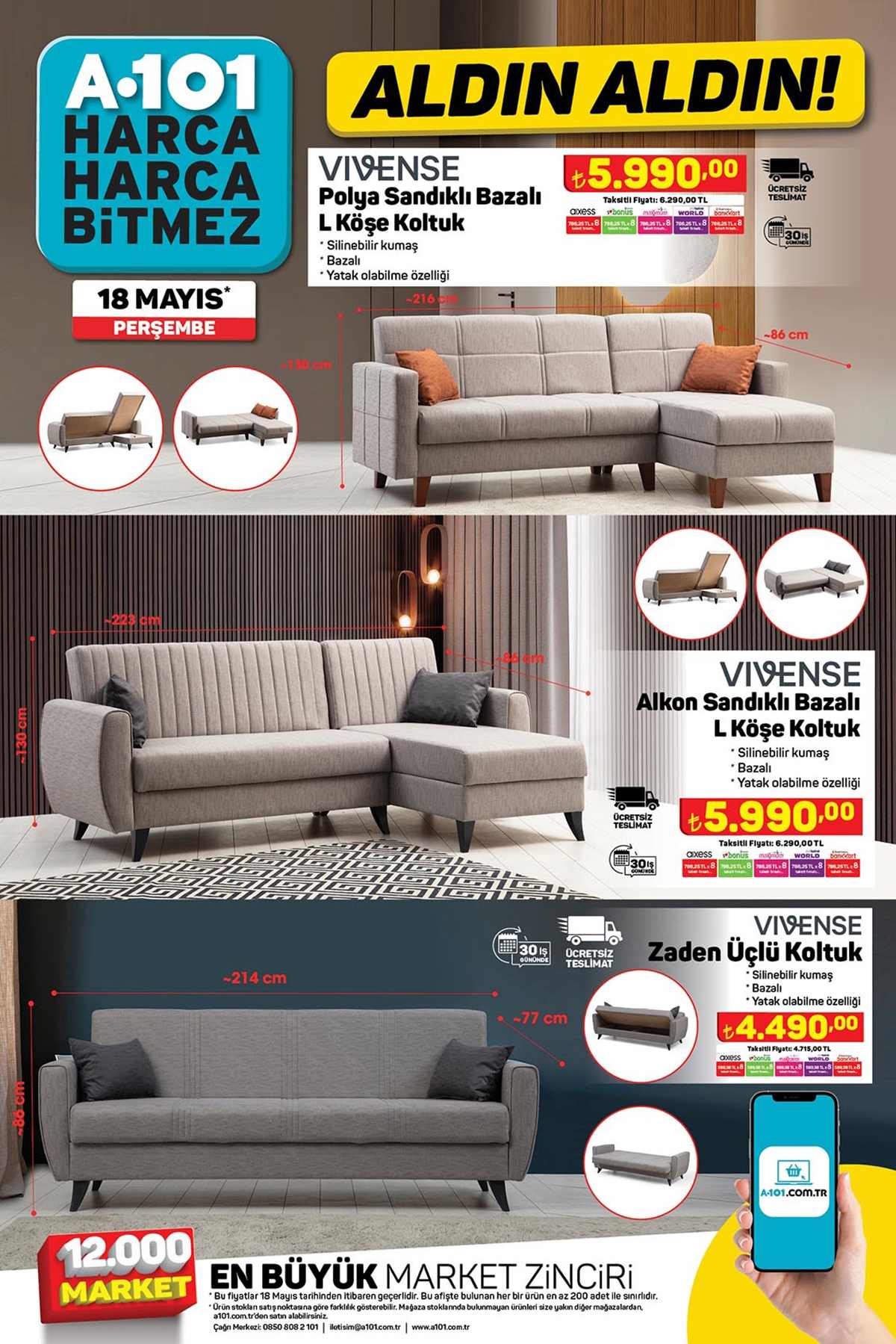A101 18 Mayıs İndirimleri