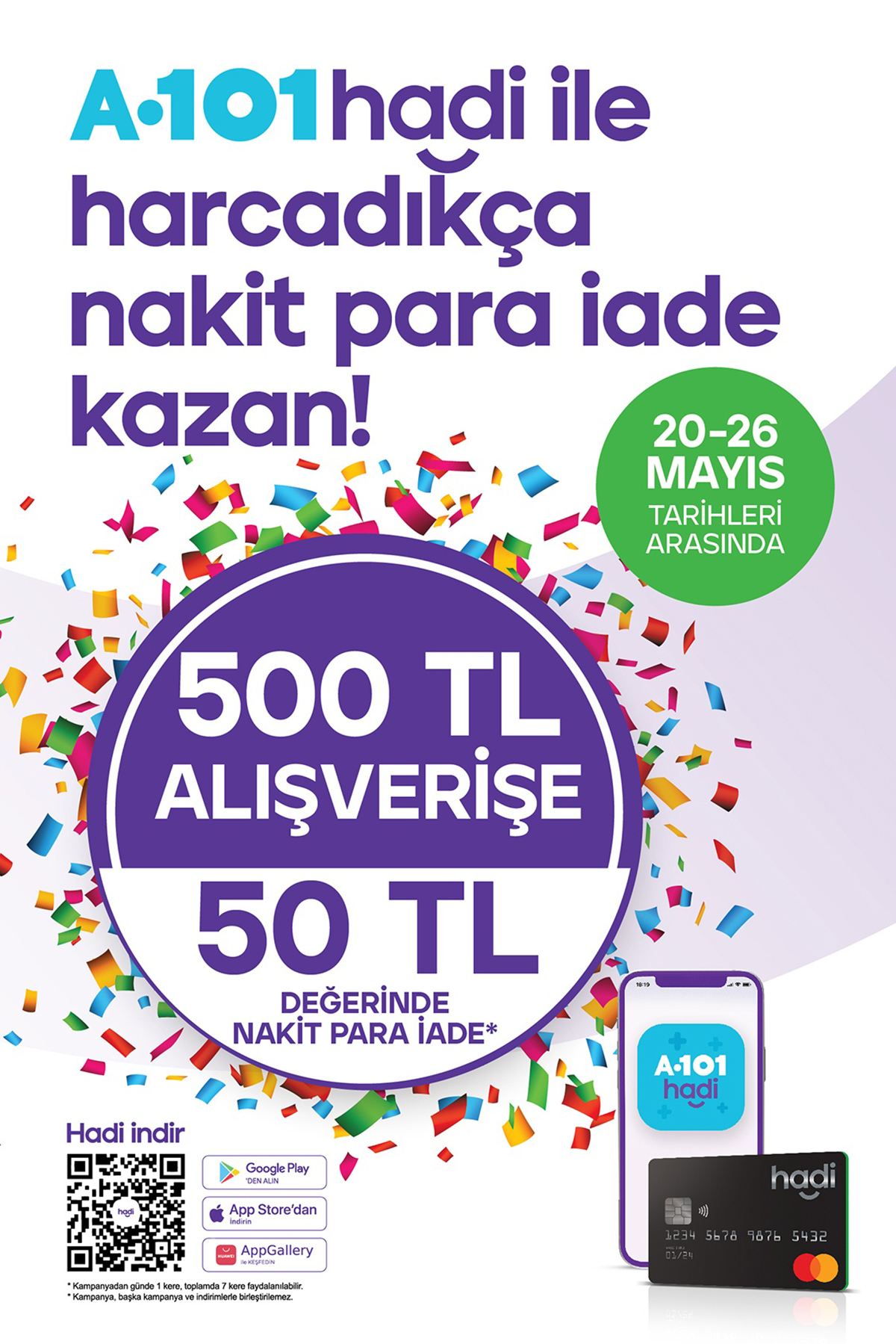 A101 20 MAYIS HADİ KAMPANYASI