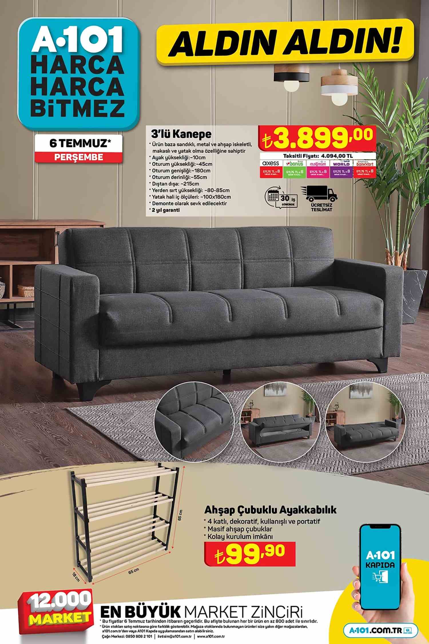 A101 6 TEMMUZ 2023 TÜM İNDİRİMLERİ