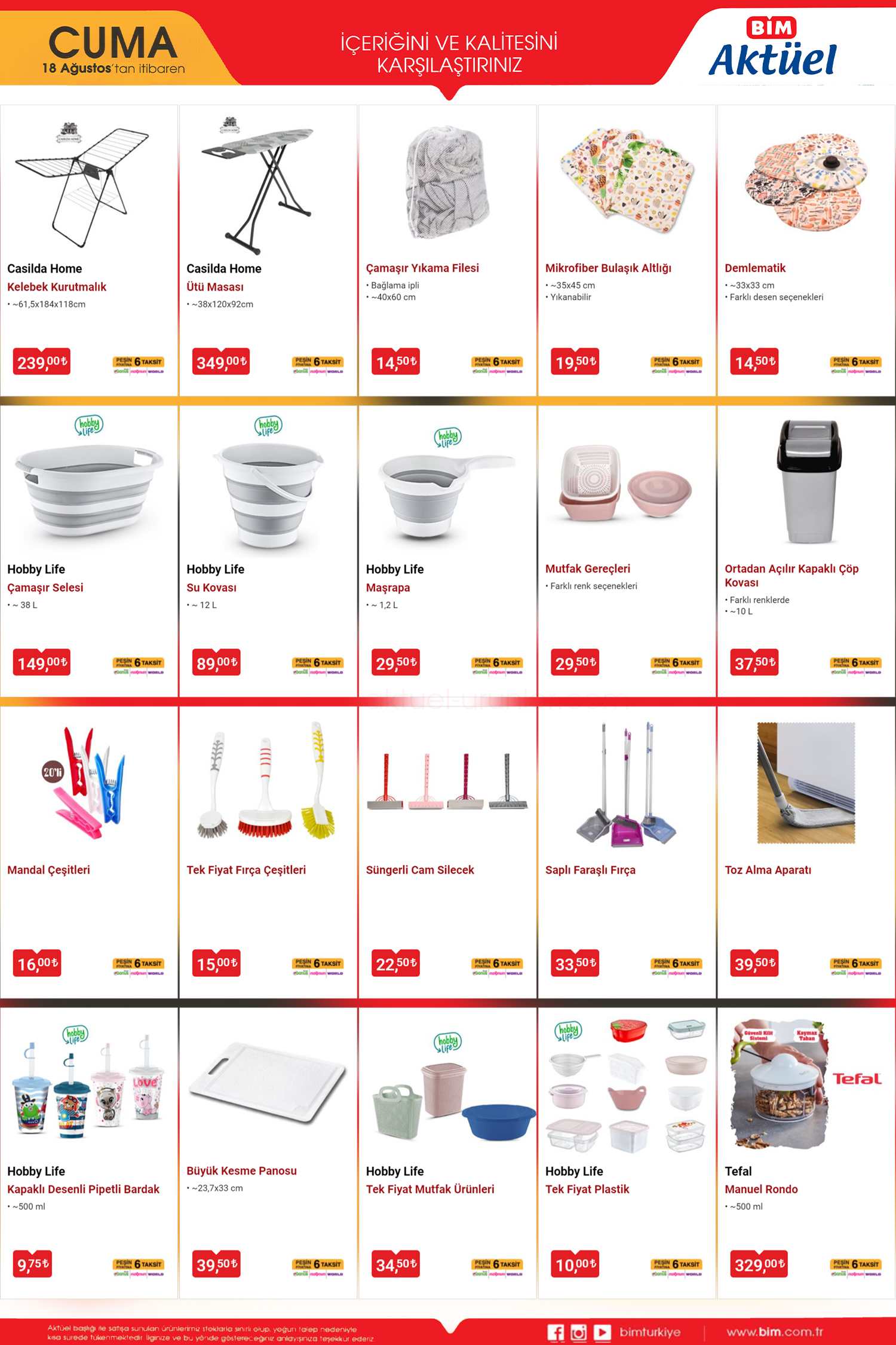 Bim 18 Ağustos 2023 Yeni Katalog