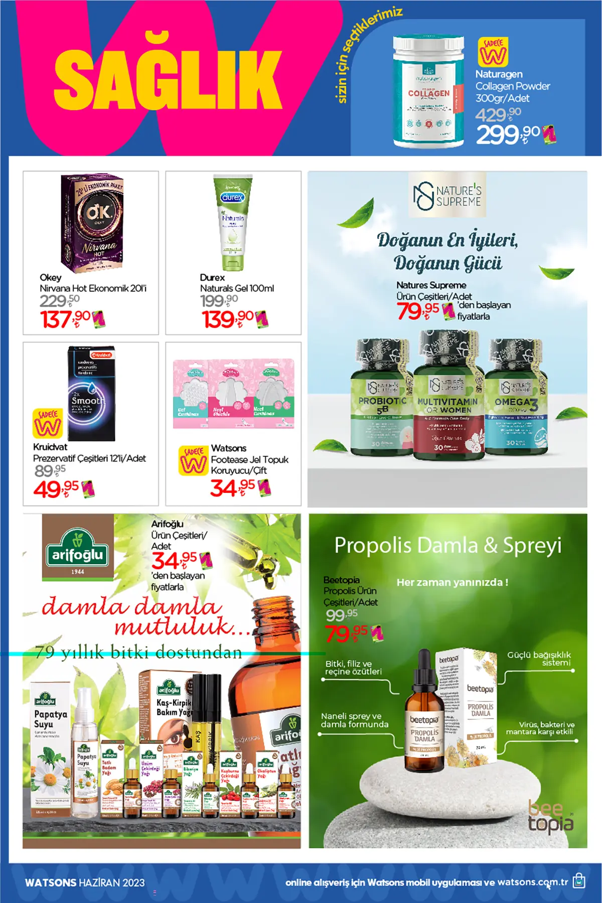 Watsons haziran 2023 Aktüel Ürünler Kataloğu 44. Sayfa