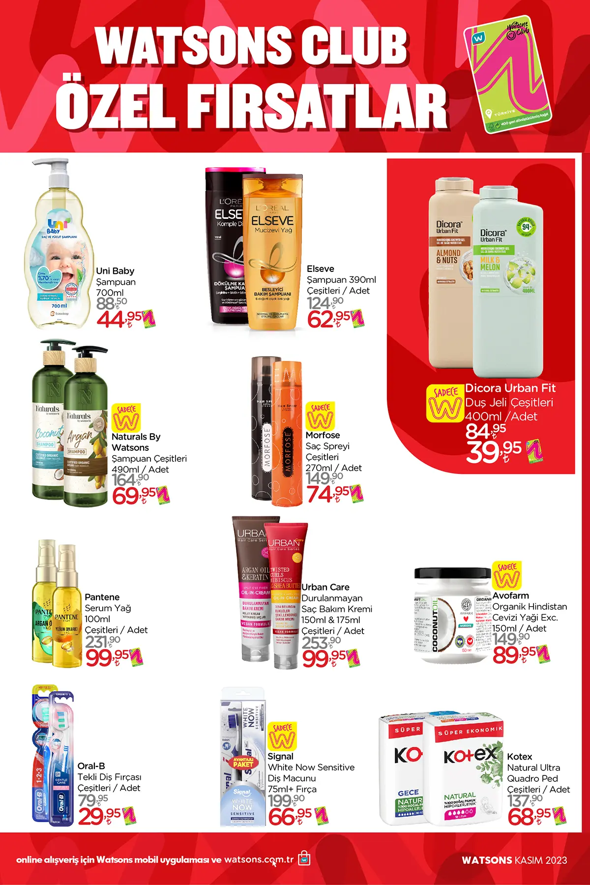 Watsons Kasım 2023 Aktüel Ürünler Kataloğu 3. Sayfa