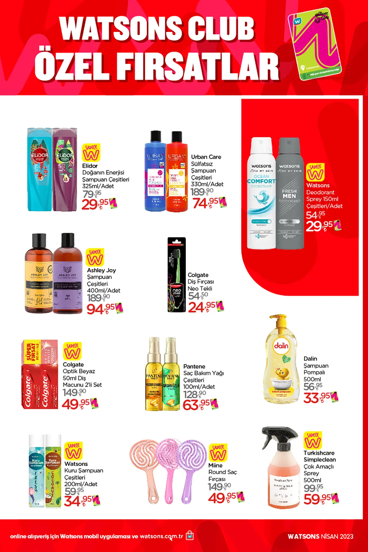 Watsons nisan 2023 Aktüel Ürünler Kataloğu 3. Sayfa