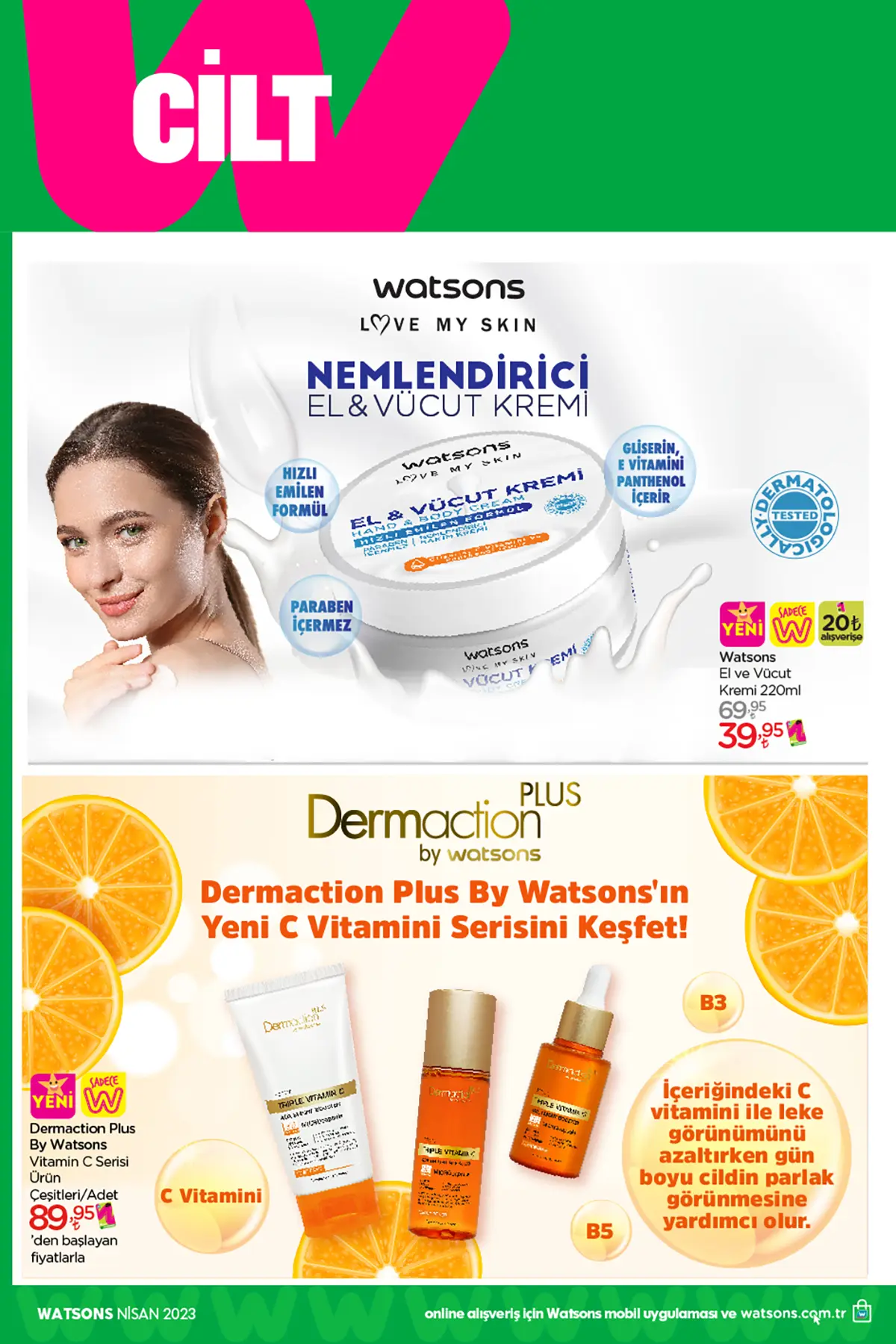 Watsons nisan 2023 Aktüel Ürünler Kataloğu 22. Sayfa