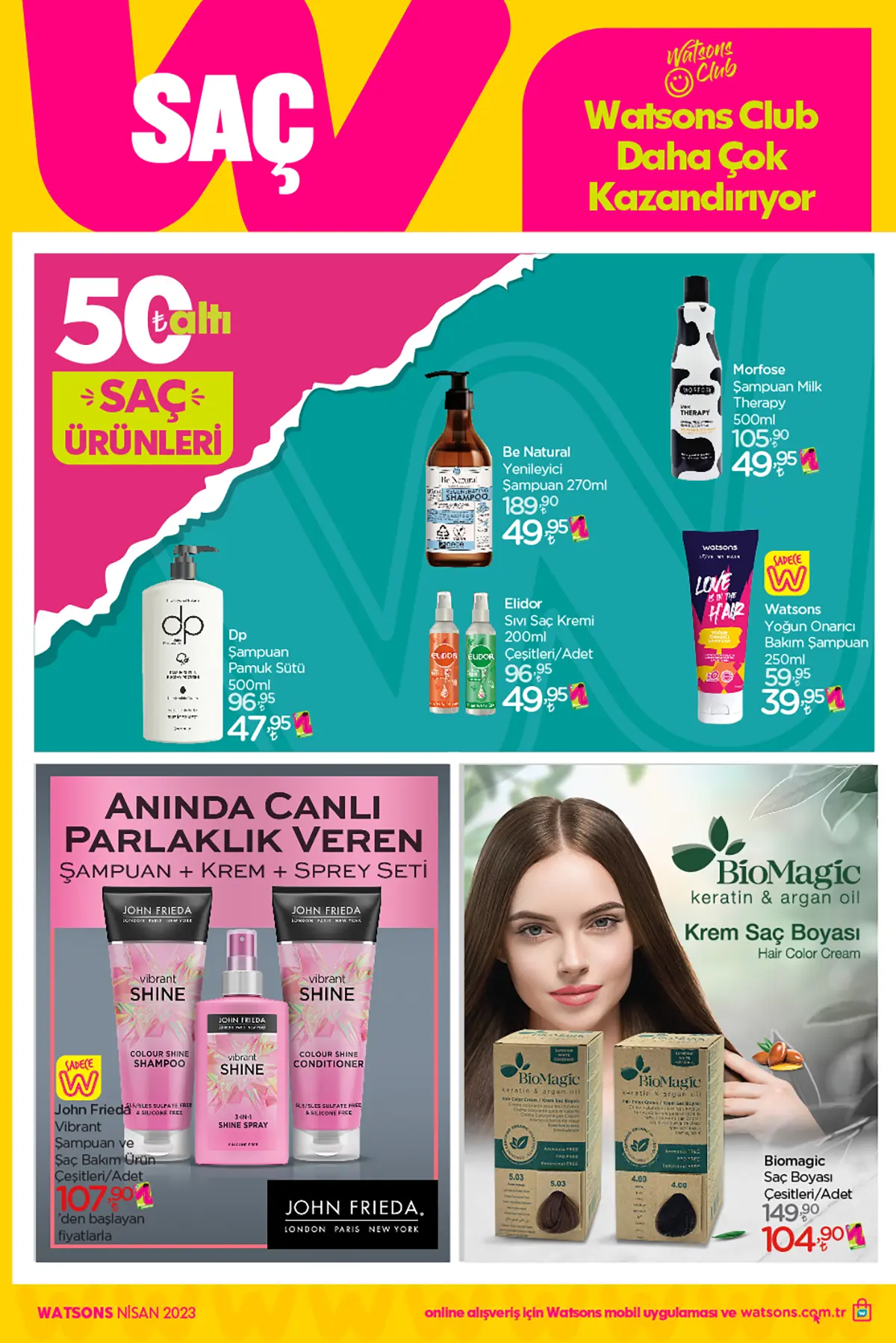 Watsons nisan 2023 Aktüel Ürünler Kataloğu 26. Sayfa