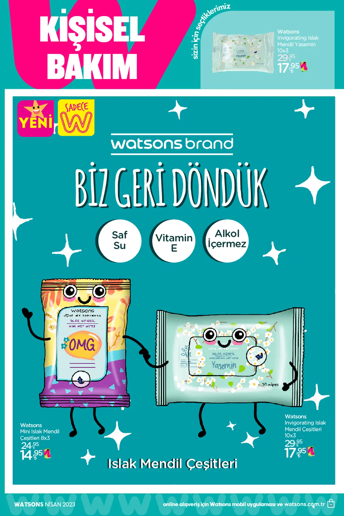 Watsons nisan 2023 Aktüel Ürünler Kataloğu 28. Sayfa