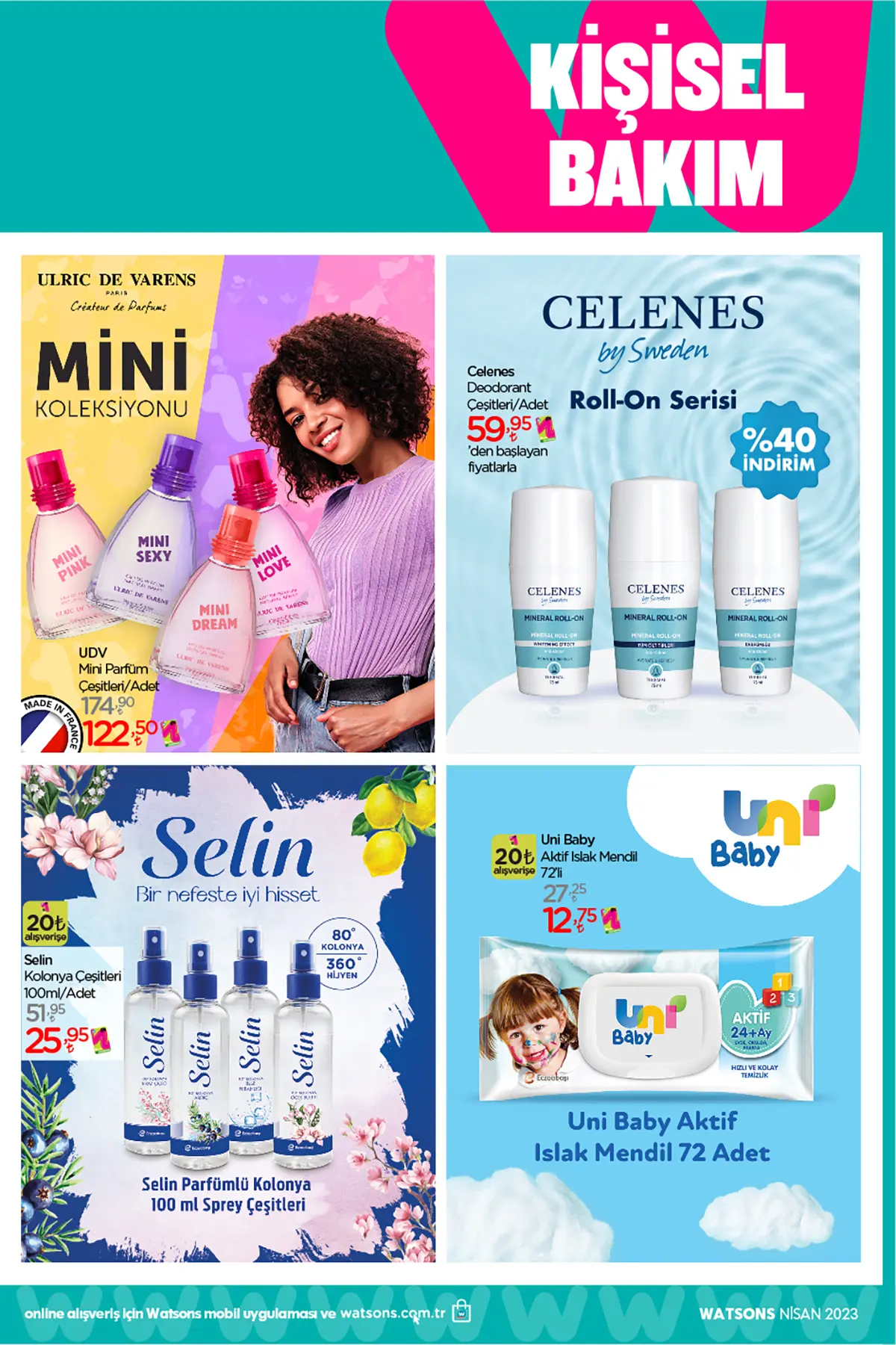 Watsons nisan 2023 Aktüel Ürünler Kataloğu 33. Sayfa
