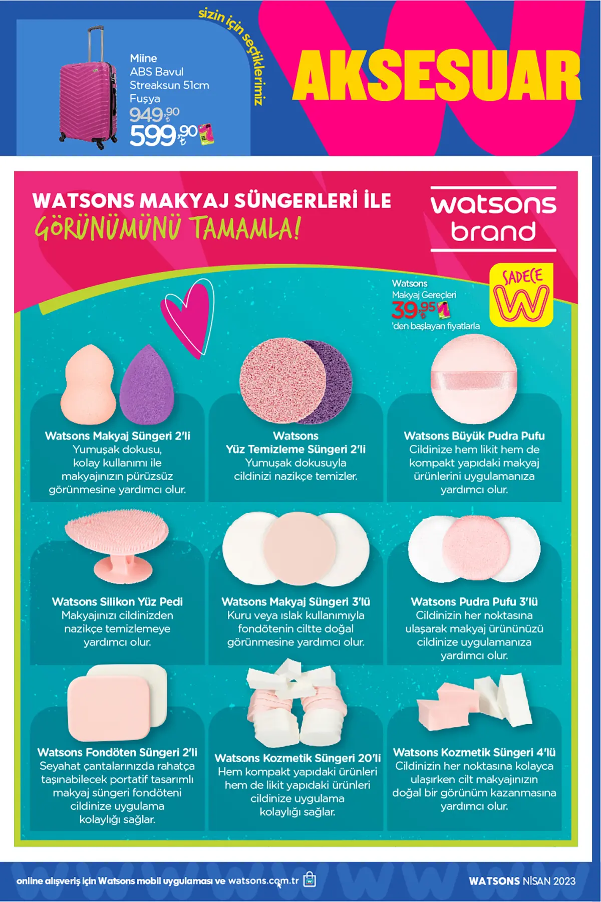 Watsons nisan 2023 Aktüel Ürünler Kataloğu 35. Sayfa