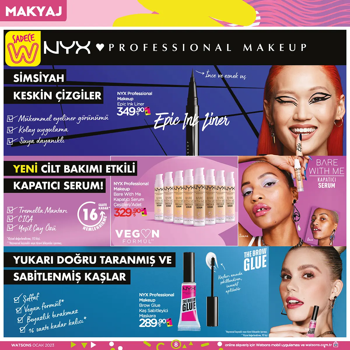Watsons Ocak 2023 Aktüel Ürünler Kataloğu 8. Sayfa