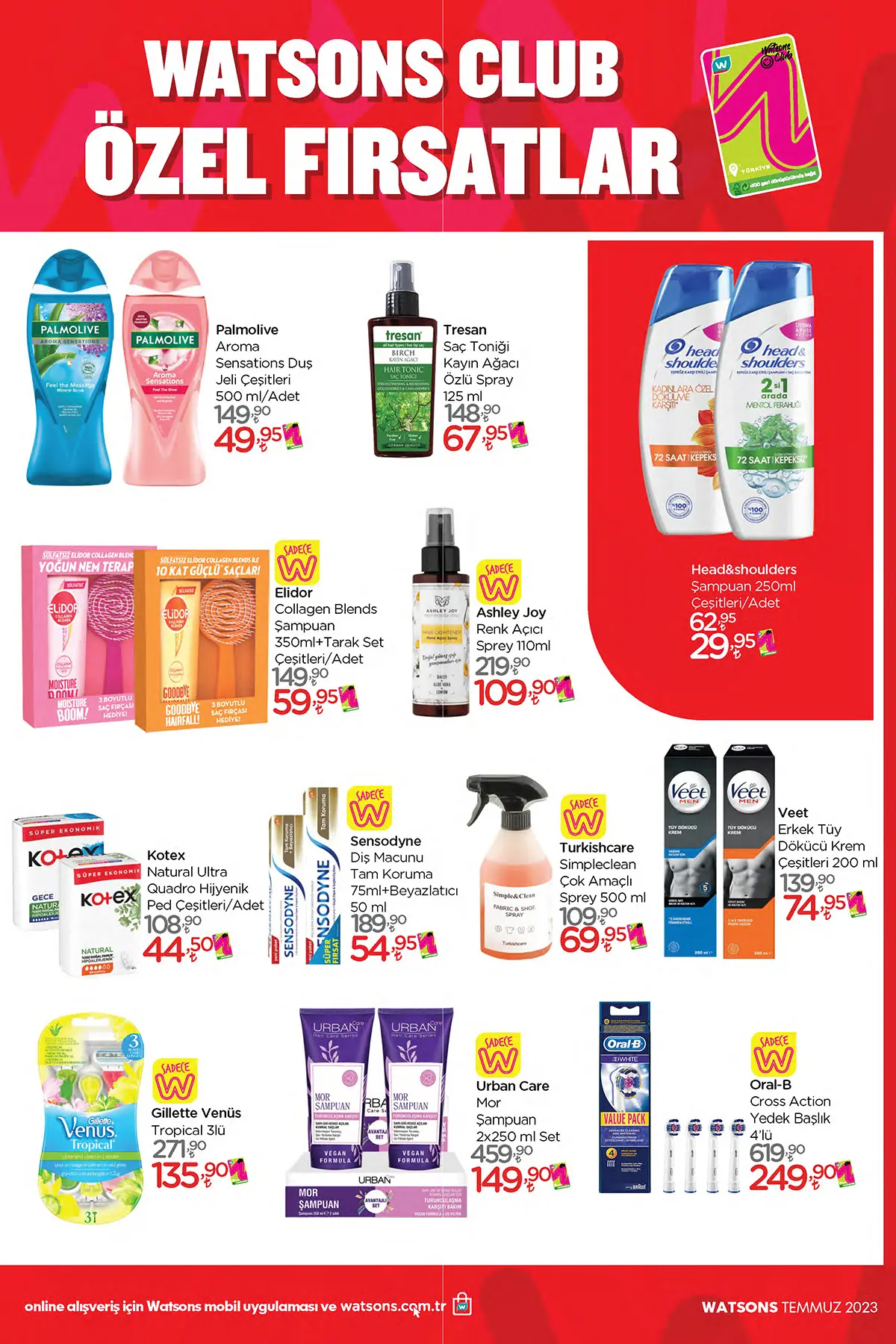 Watsons temmuz 2023 Aktüel Ürünler Kataloğu 3. Sayfa