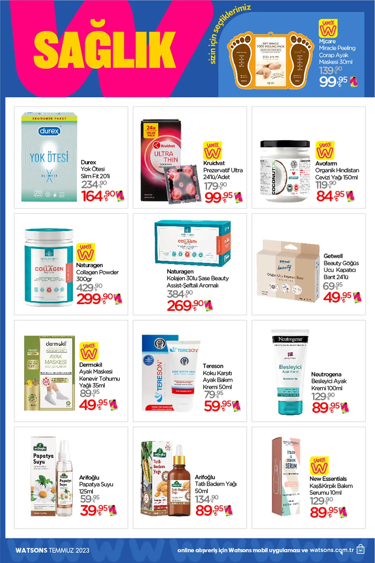 Watsons temmuz 2023 Aktüel Ürünler Kataloğu 33. Sayfa