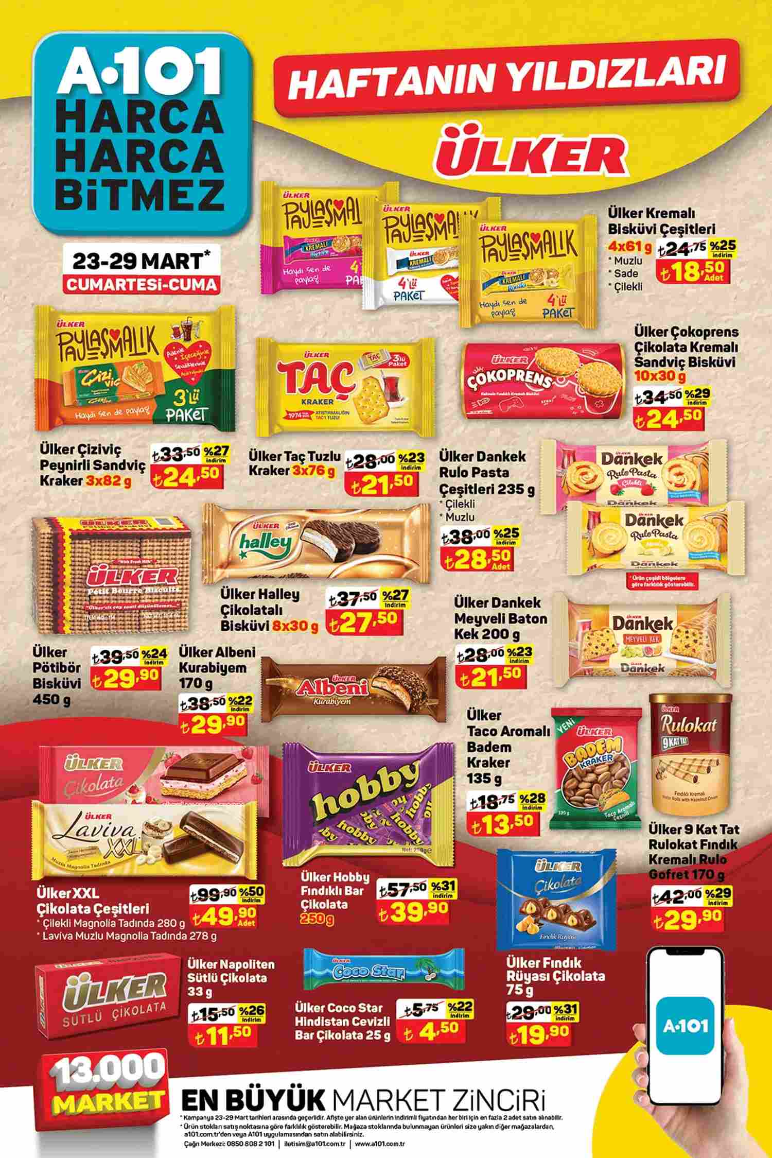 A101 23 Mart 2024 Ülker Fırsatları Kataloğu