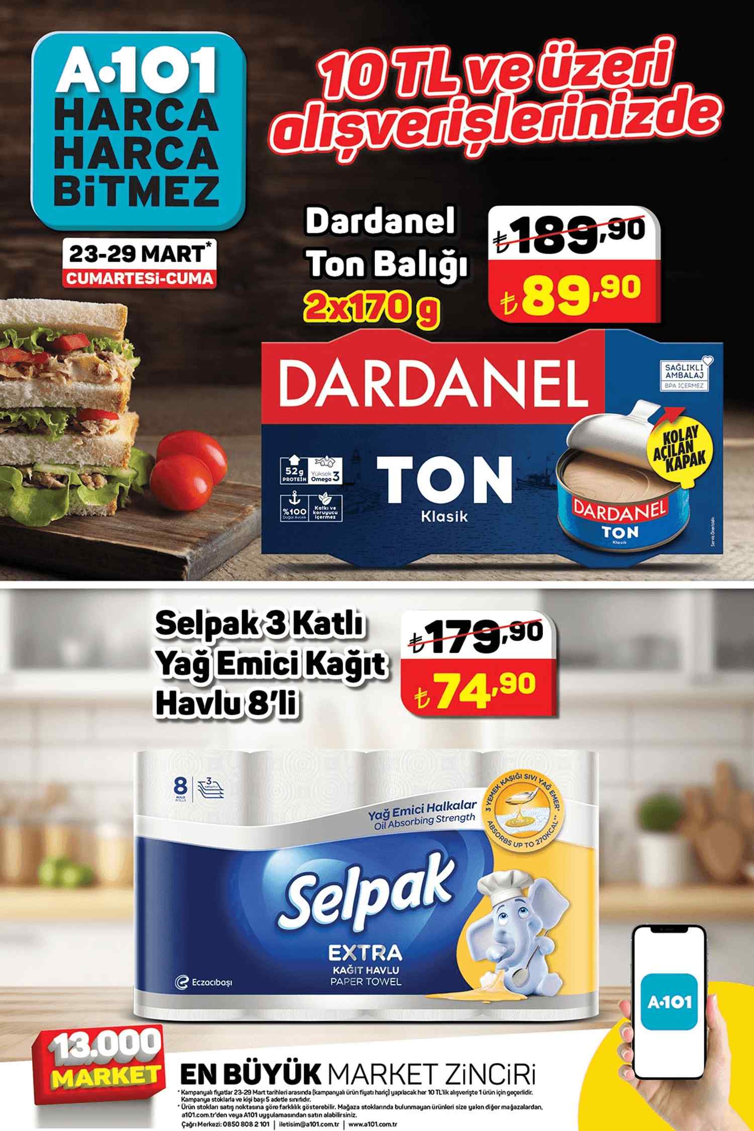 A101 23 Mart 2024 İki Üründe Muhteşem İndirimler Sunan Katalog