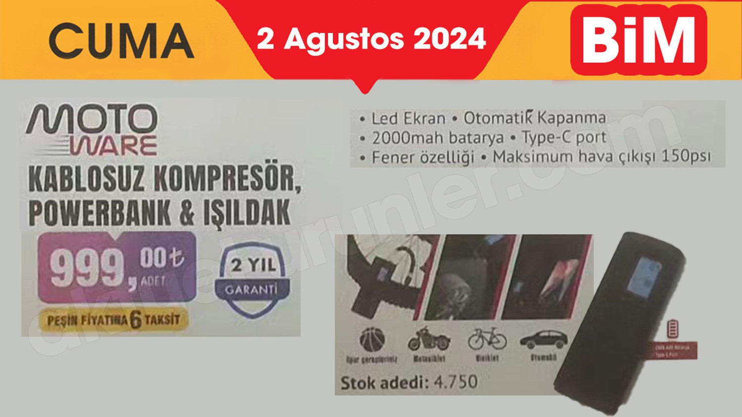 Moto Ware kablosuz kompresör