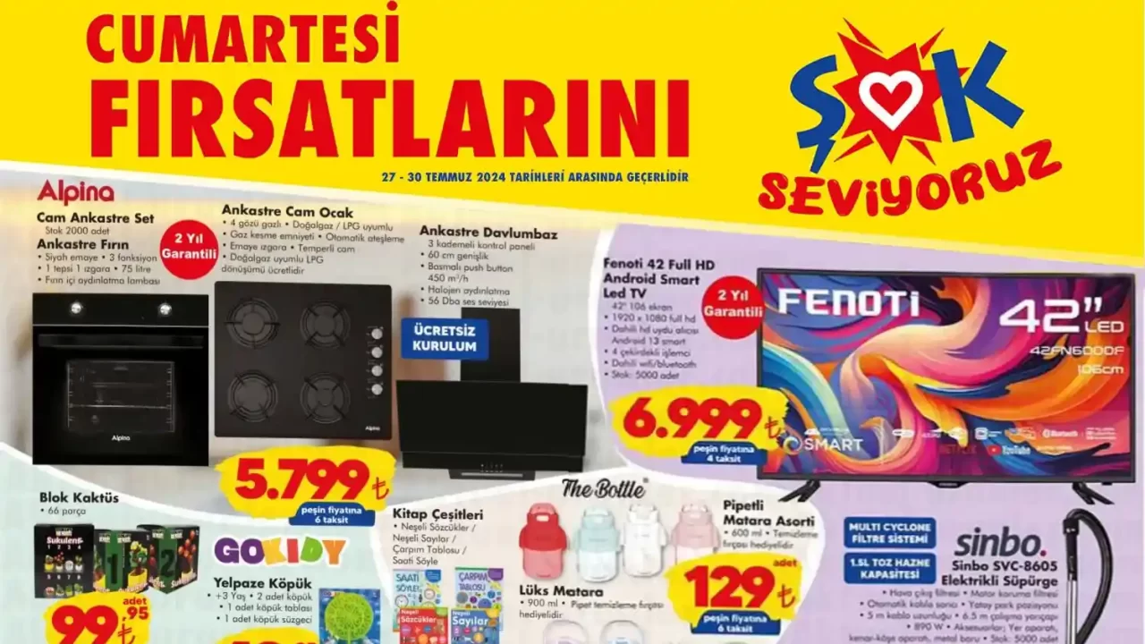 ŞOK 27 Temmuz 2024 Aktüel Ürünler Kataloğu