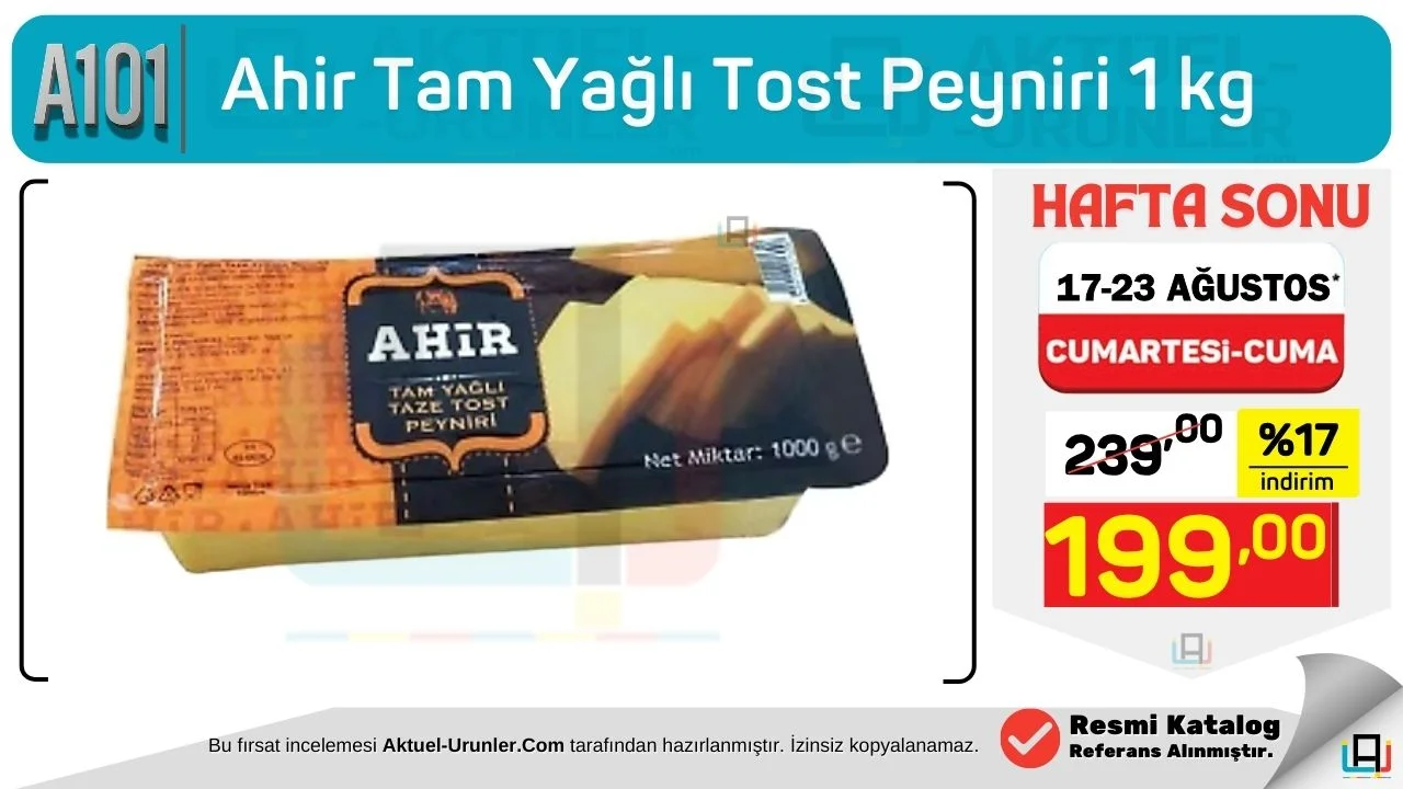 A101 17 Agustos Tekli İnceleme infografik Görsel
